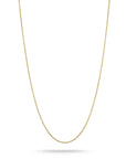 Gold-Tone Stainless Steel Anchor Chain Necklace 1mm