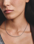 Stainless Steel Box Chain Necklace 2mm