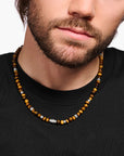 THOMAS SABO Rebel Tiger's Eye Bead Necklace