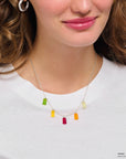 THOMAS SABO Necklace with 5 colourful goldbears