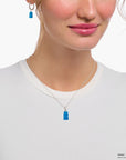 THOMAS SABO Necklace with blue goldbears pendant and zirconia