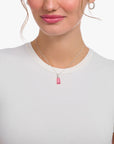 THOMAS SABO Necklace with pink Goldbears pendant and zirconia