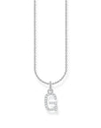 THOMAS SABO Necklace with letter pendant G and white zirconia - silver