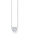 THOMAS SABO Necklace with heart pendant and white zirconia