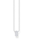 THOMAS SABO Necklace with ring pendant and white zirconia