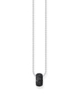 THOMAS SABO Necklace with ring pendant and black zirconia