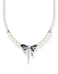 THOMAS SABO Romance bow necklace with freshwater pearls