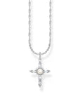 THOMAS SABO Romance Necklace with white cross pendant