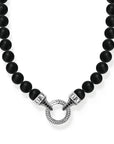 THOMAS SABO Bead Necklace Black Obsidian