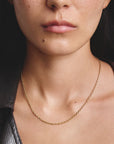 Gold-Tone Stainless Steel Paperclip Chain Necklace 2.3mm