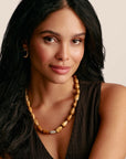 THOMAS SABO Elyndra Necklace with Yellow Jasper Beads