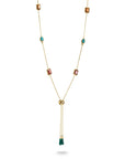 THOMAS SABO Y Necklace with Multi-coloured Stones