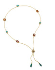 THOMAS SABO Y Necklace with Multi-coloured Stones