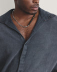 Stainless Steel Tiger's Eye Bead Necklace