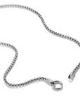 Stainless Steel Box Chain Necklace with Ring Clasp 4mm
