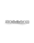 9CT BEZEL SET DIAMOND BAND - LAB