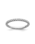 9CT DAINTY DIAMOND BAND - LAB