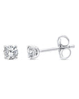 BRILLIANT CUT LAB DIAMOND STUDS - 9CT GOLD