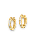 9CT TESSA DIAMOND HUGGIE EARRINGS