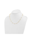 9CT DIAMOND SATELLITE CHAIN - LAB