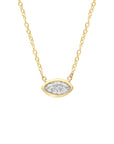 9CT DELILAH DIAMOND NECKLACE - LAB