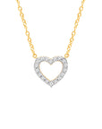 9CT HARPER DIAMOND HEART NECKLACE - LAB