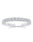 9CT DEMI 50PT DIAMOND BAND - LAB