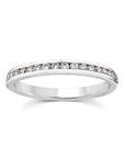 9CT 25PT CHANNEL SET DIAMOND BAND - LAB