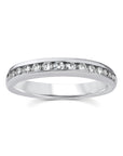 9CT 50PT CHANNEL SET DIAMOND BAND - LAB