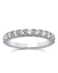9CT DEMI 75PT DIAMOND BAND - LAB