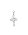 9CT ESME DIAMOND CROSS - LAB