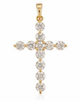 9CT ELODIE DIAMOND CROSS - LAB