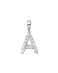 9CT LAB DIAMOND INITIAL PENDANT