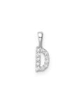 9CT LAB DIAMOND INITIAL PENDANT