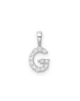 9CT LAB DIAMOND INITIAL PENDANT