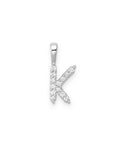 9CT LAB DIAMOND INITIAL PENDANT