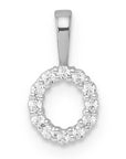 9CT LAB DIAMOND INITIAL PENDANT