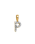 9CT LAB DIAMOND INITIAL PENDANT