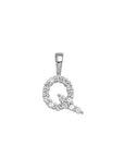 9CT LAB DIAMOND INITIAL PENDANT