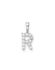 9CT LAB DIAMOND INITIAL PENDANT