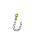 9CT LAB DIAMOND INITIAL PENDANT