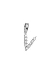 9CT LAB DIAMOND INITIAL PENDANT