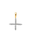 9CT LAB DIAMOND INITIAL PENDANT