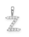 9CT LAB DIAMOND INITIAL PENDANT