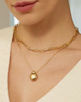 Ania Haie Gold Oval Charm Necklace