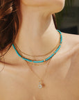 Ania Haie Gold Lab Created Turquoise Necklace