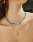 Ania Haie Silver Disc Station Necklace