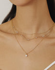 Ania Haie Gold Sparkling Bezel Cubic Zirconia Station Necklace
