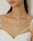 Ania Haie Silver Mini Disc Drop Stacking Necklace