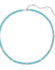 Ania Haie Silver Lab Created Turquoise Necklace